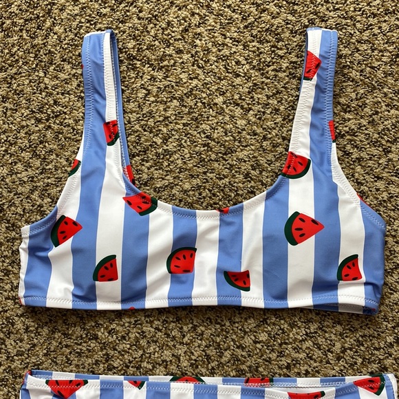 Watermelon Striped Bikini Set - Picture 3 of 4
